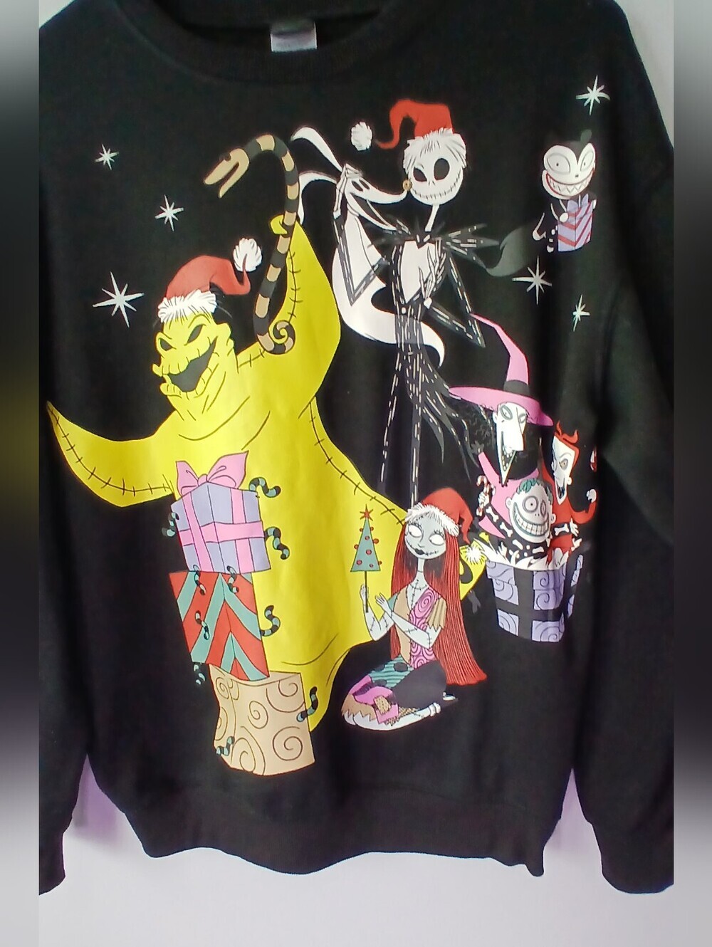 Disney Nightmare Before Christmas Graphic Crewneck Sweatshirt Size XS